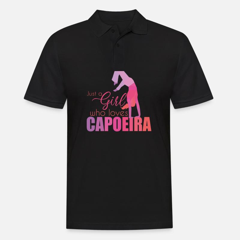 Capoeira - Männer Poloshirt - Schwarz