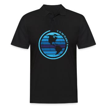 Il n’y a pas de planète B - Polo Homme - noir - Devant - Kai (181cm)