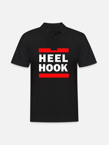 Brésilien Jiu-Jitsu Heel Hook BJJ - Polo Homme - noir
