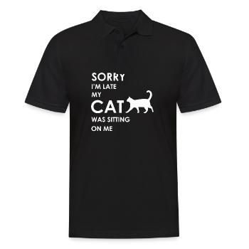 Cat, Cats, Cats Shirt, Cat Lover - Men's Polo Shirt - black - Front - Kai (181cm)