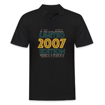 Retro Vintage Limited Edition 2007 - Men's Polo Shirt - black - Front - Kai (181cm)