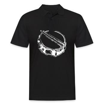 Snare - Drum - Percussion - Music - Men's Polo Shirt - black - Front - Kai (181cm)