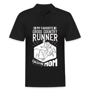 Cross Country Running Crosslauf Geländelauf Laufen - Polo Homme - noir - Devant - Kai (181cm)