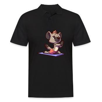 Hyena Gymnastics Yoga Fitness - Men's Polo Shirt - black - Front - Kai (181cm)