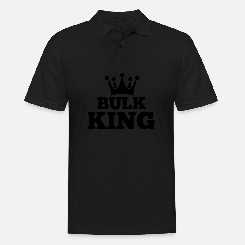 BULK KING - Männer Poloshirt - Schwarz