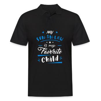 Mein Schwiegersohn ist mein Lieblingskind - Männer Poloshirt - Schwarz - Vorne - Kai (181cm)