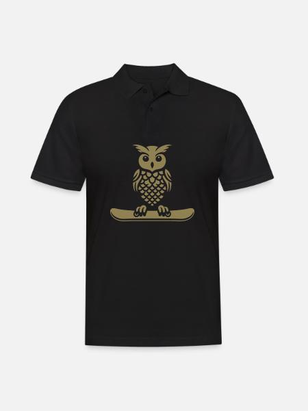 Minimalist design: - Men's Polo Shirt - black