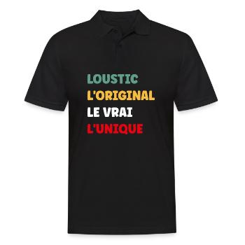 loustic - Polo Homme - noir - Devant - Kai (181cm)