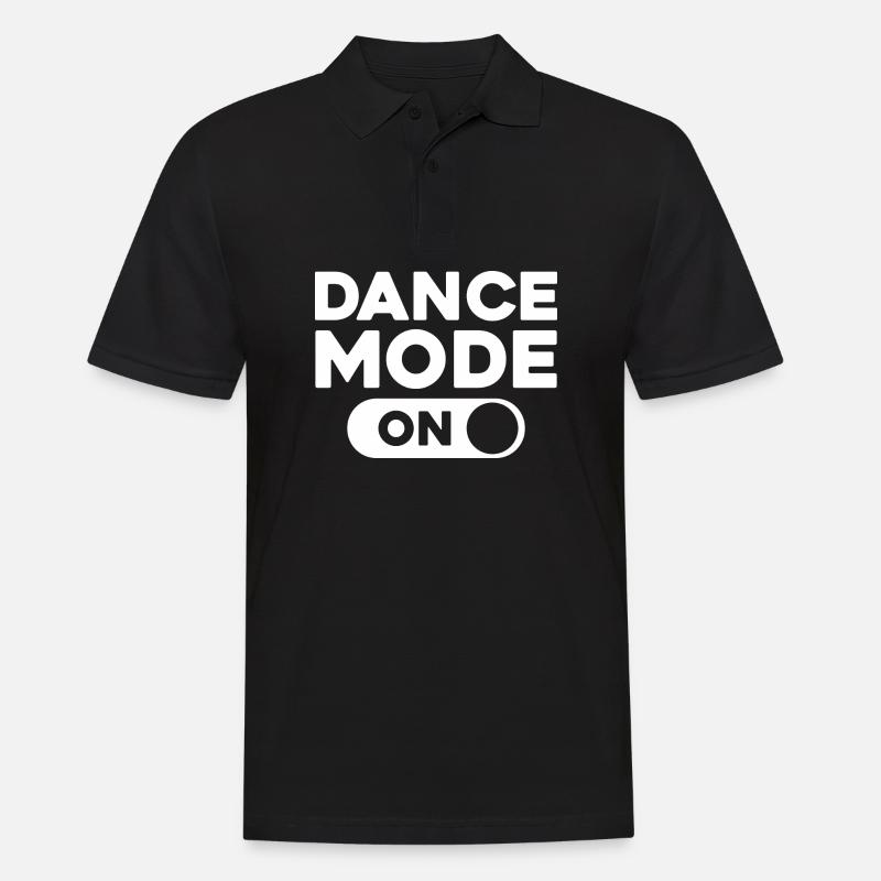 DANCE MODE ON - Männer Poloshirt - Schwarz