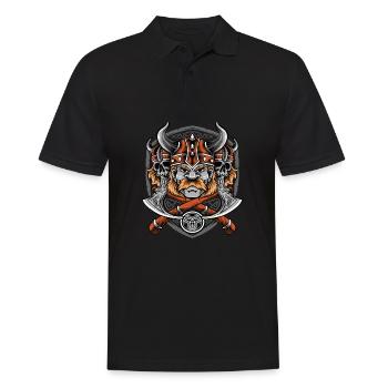Odin Wikinger Valhalla Vikinger Hammer Thor Odin - Männer Poloshirt - Schwarz - Vorne - Kai (181cm)