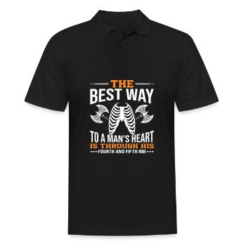 Odin Wikinger Valhalla Vikinger Hammer Thor Odin - Männer Poloshirt - Schwarz - Vorne - Kai (181cm)