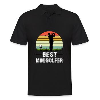 Le meilleur sport de golf pour minigolfeur - Polo Homme - noir - Devant - Kai (181cm)
