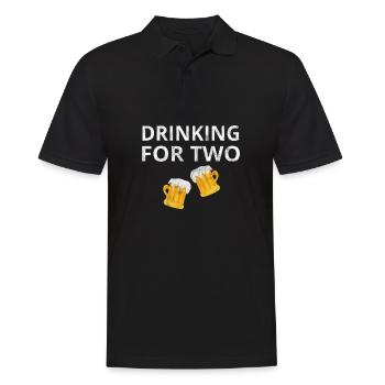 Party - Männer Poloshirt - Schwarz - Vorne - Kai (181cm)