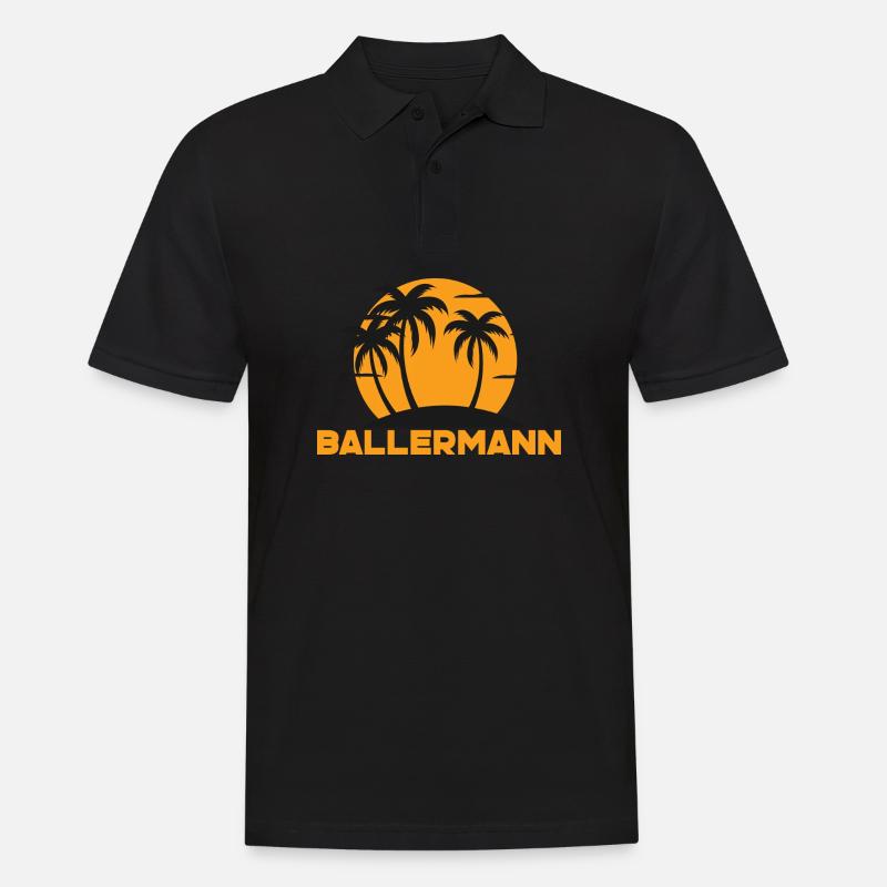 Ballerman 7 - Männer Poloshirt - Schwarz