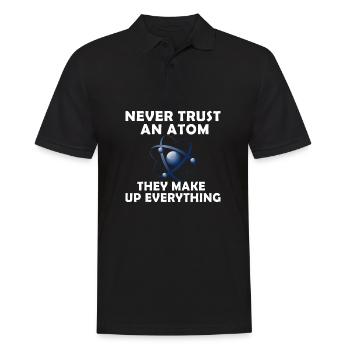 Atom trust - Men's Polo Shirt - black - Front - Kai (181cm)