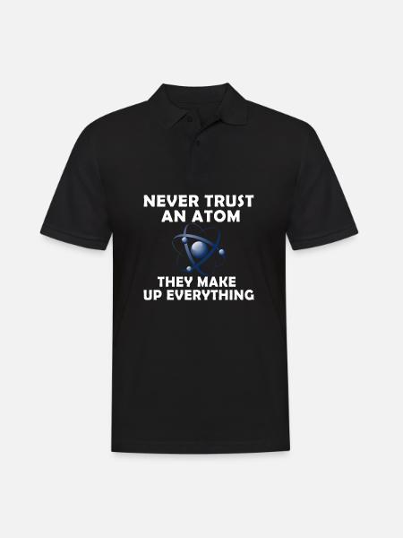 Atom trust - Men's Polo Shirt - black
