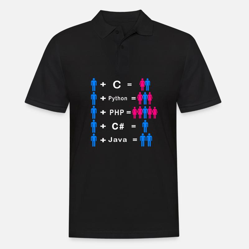 Programmierer - Männer Poloshirt - Schwarz