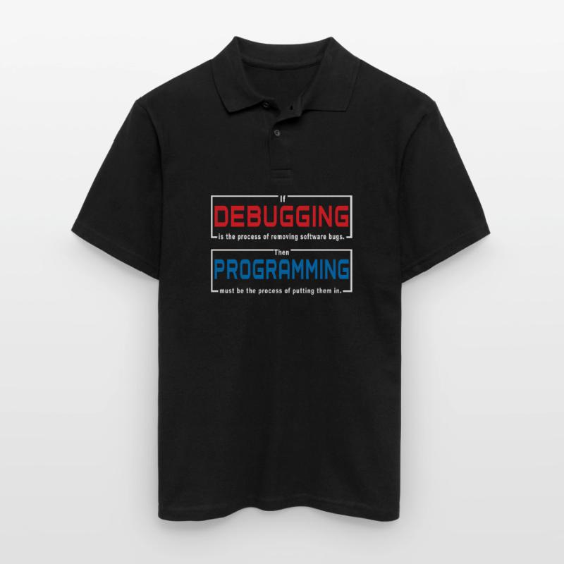 Debugging programming Men's Polo Shirt