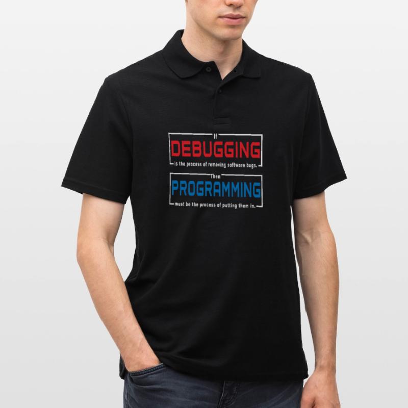 Debugging programming Men's Polo Shirt