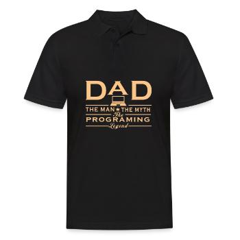 Programmeur - Polo Homme - noir - Devant - Kai (181cm)