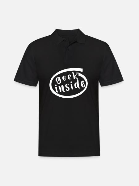 Geek inside - Polo Homme - noir