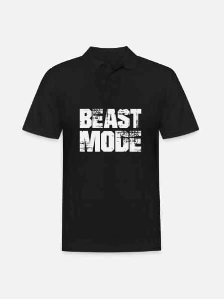 BEAST MODE - Men's Polo Shirt - black