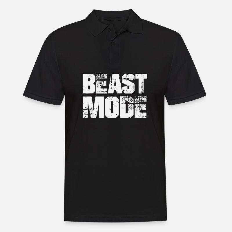 BEAST MODE - Männer Poloshirt - Schwarz