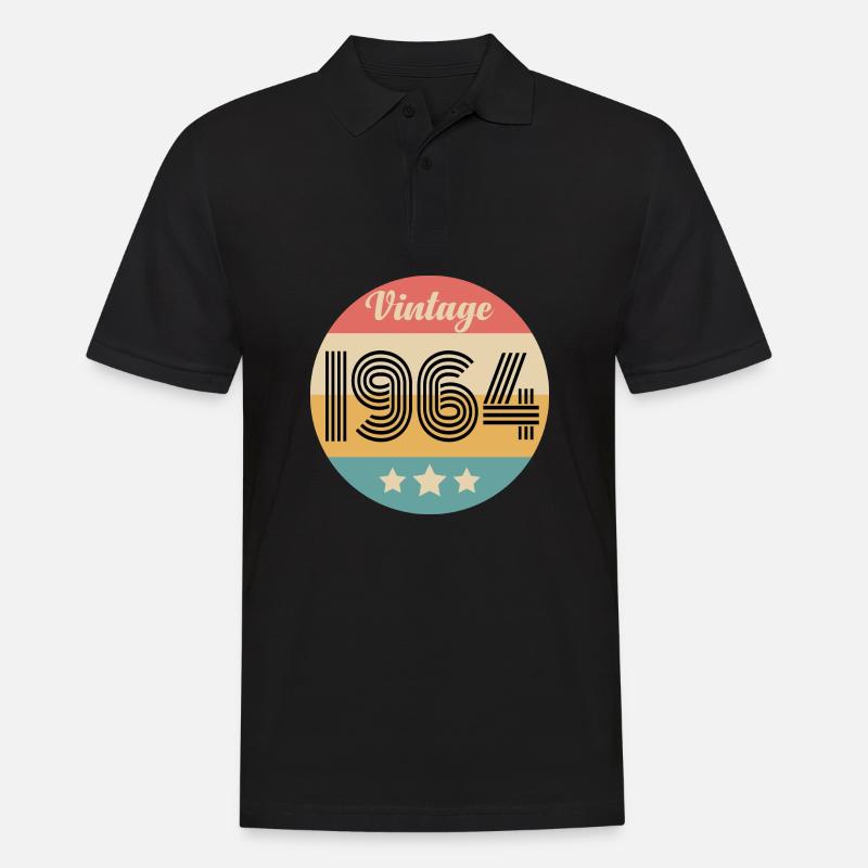 millésime 1964 - Polo Homme - noir