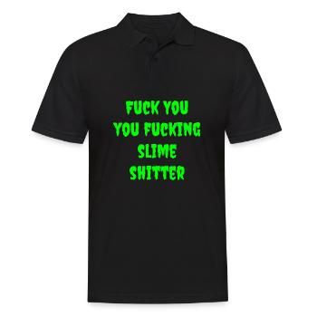 Slime shit No.2 - Men's Polo Shirt - black - Front - Kai (181cm)