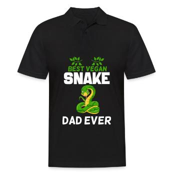 Schlangen Haustiere | Schlange Reptilien Geschenke - Männer Poloshirt - Schwarz - Vorne - Kai (181cm)