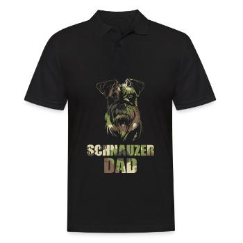 Schnauzer - Männer Poloshirt - Schwarz - Vorne - Kai (181cm)