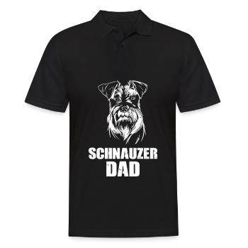 Schnauzer Hunderasse | Hund Hunde Welpen Geschenke - Männer Poloshirt - Schwarz - Vorne - Kai (181cm)