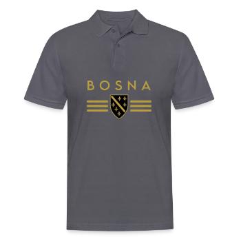BOSNA - Männer Poloshirt - Anthrazit - Vorne - Nico (186cm)