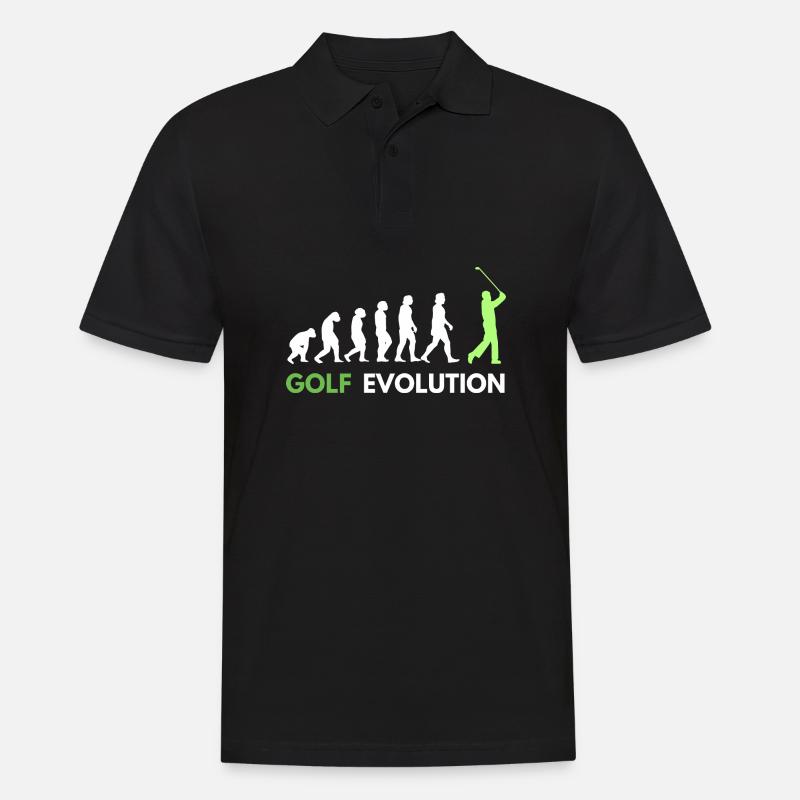 Golf Evolution Golfers - Men's Polo Shirt - black