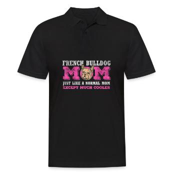 Français Bouledogue - Polo Homme - noir - Devant - Kai (181cm)