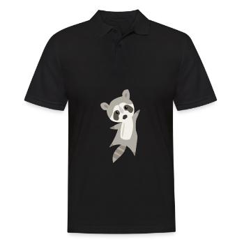 raton laveur - Polo Homme - noir - Devant - Kai (181cm)