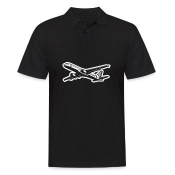 Pilote d’avion Aérodrome Sports de vol - Polo Homme - noir - Devant - Kai (181cm)
