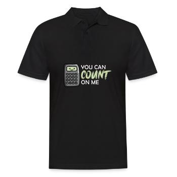 Auf mich verlassen Buchhalter Gift - Männer Poloshirt - Schwarz - Vorne - Kai (181cm)