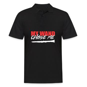 Magic wand chose me instrumentalist Gift - Men's Polo Shirt - black - Front - Kai (181cm)
