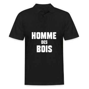 Homme des bois - Polo Homme - noir - Devant - Kai (181cm)