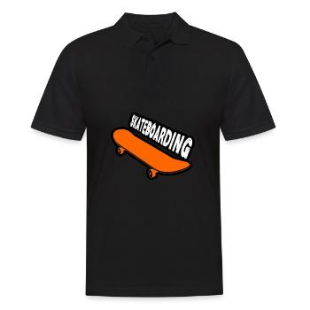 Skateboarding - Männer Poloshirt - Schwarz - Vorne - Kai (181cm)