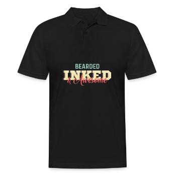 Cadeau stigmatophile à l’encre barbue - Polo Homme - noir - Devant - Kai (181cm)