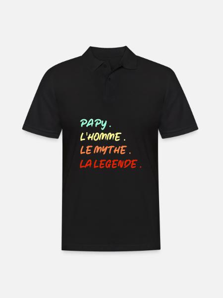 Paypy,the man,the myth,the legend - Men's Polo Shirt - black