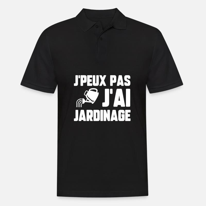J’peux pas j’ai jardinage - Polo Homme - noir