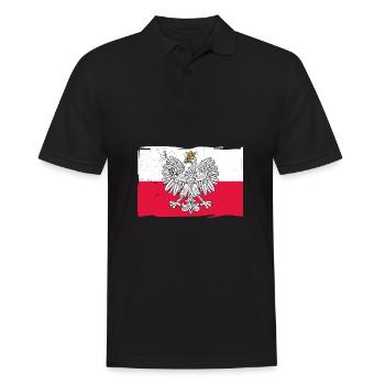 Poland Polish Polska Polski Husaria Cavalry - Men's Polo Shirt - black - Front - Kai (181cm)