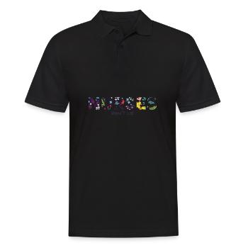 Krankenschwestern lügen nicht Floral Nurse Design - Männer Poloshirt - Schwarz - Vorne - Kai (181cm)