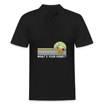 Volleyball Bier Biertrinker Volleyballtrainer - Männer Poloshirt - Schwarz - Vorne - Kai (181cm)
