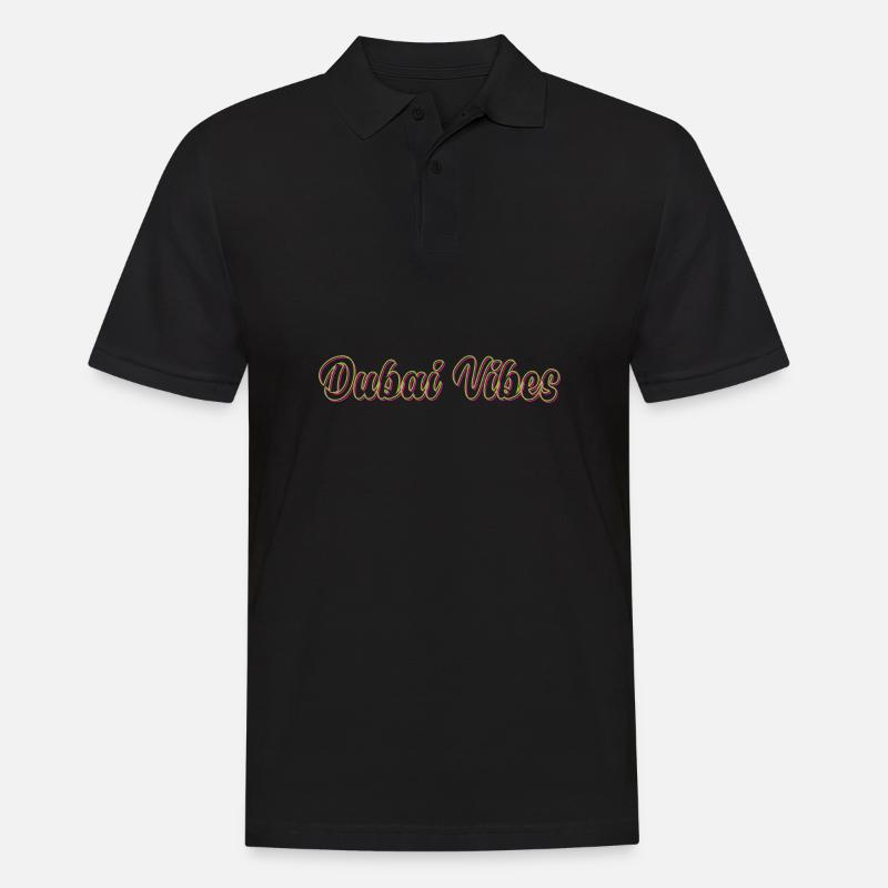 Dubai Vibes - Männer Poloshirt - Schwarz