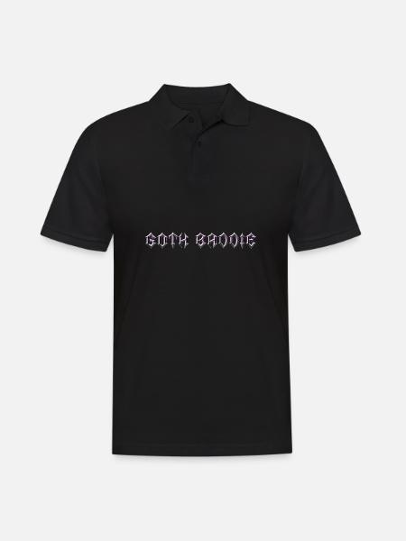 Goth Baddie! Goth Girl Gothic Aesthetic - Men's Polo Shirt - black
