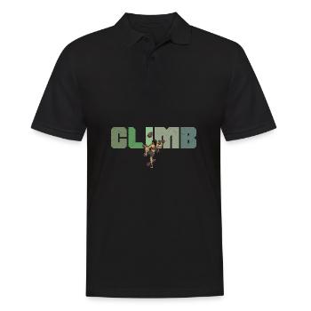 Mur de gymnase de sport d’escalade de bloc - Polo Homme - noir - Devant - Kai (181cm)